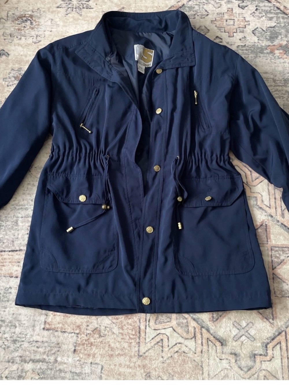 Vintage Current Seen Outerwear Women's Blue Jacket Coat Size Medium